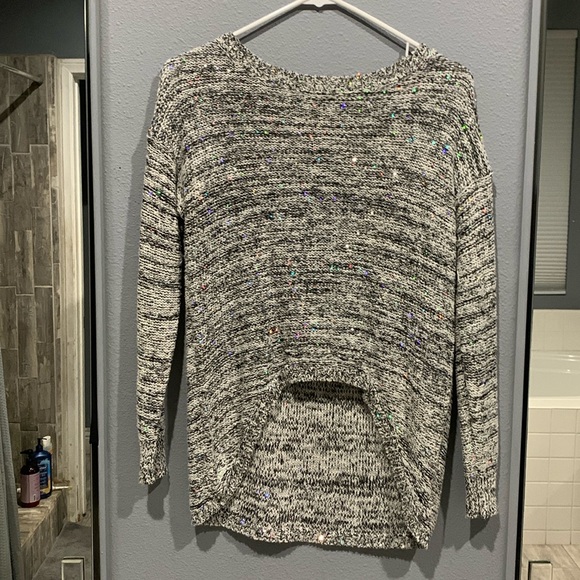 Sequin gray sweater - Picture 1 of 3